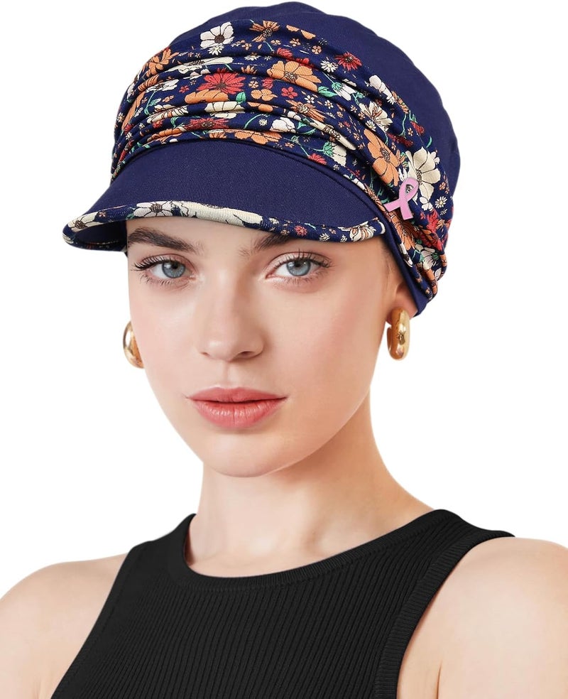 Awefeel Chemo Headwear Viscose Newsboy Cap for Women Fall and Winter Hats - Image 1